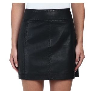 Free People Faux Leather Skirt